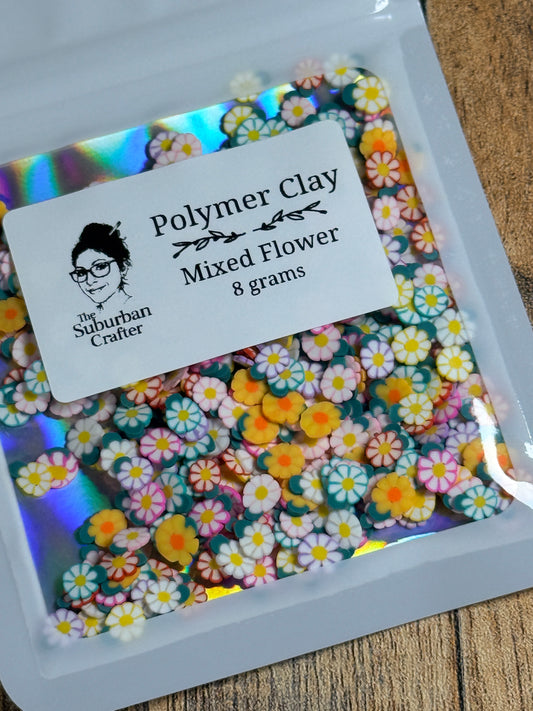 Polymer Clay Mixed Flowers