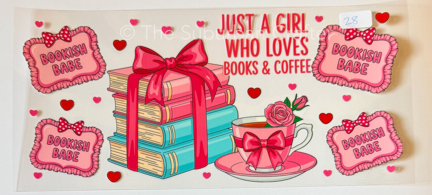 UV DTF Books and coffee
