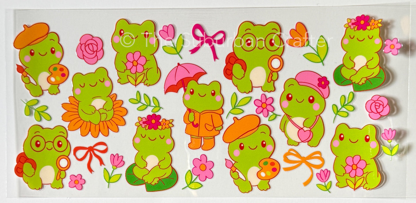 UV DTF Frogs