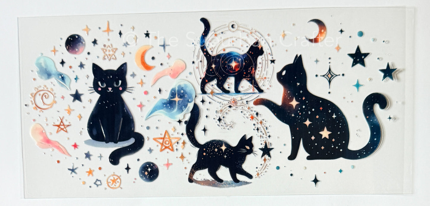 UV DTF Celestial cats