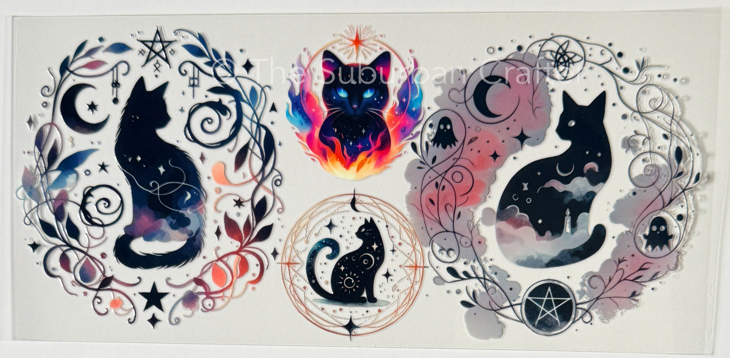 UV DTF Celestial cats 2