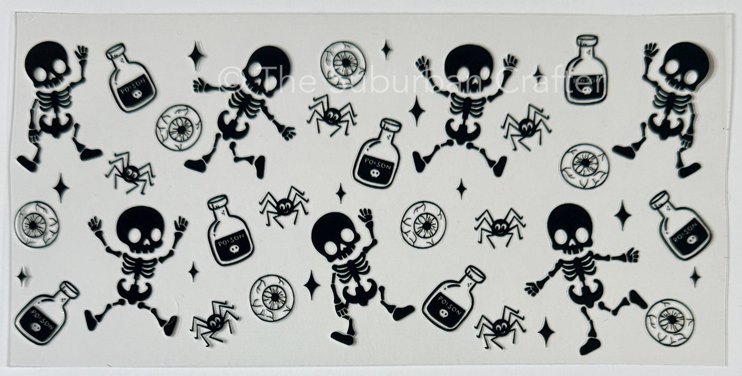 UV DTF Skeletons and poison