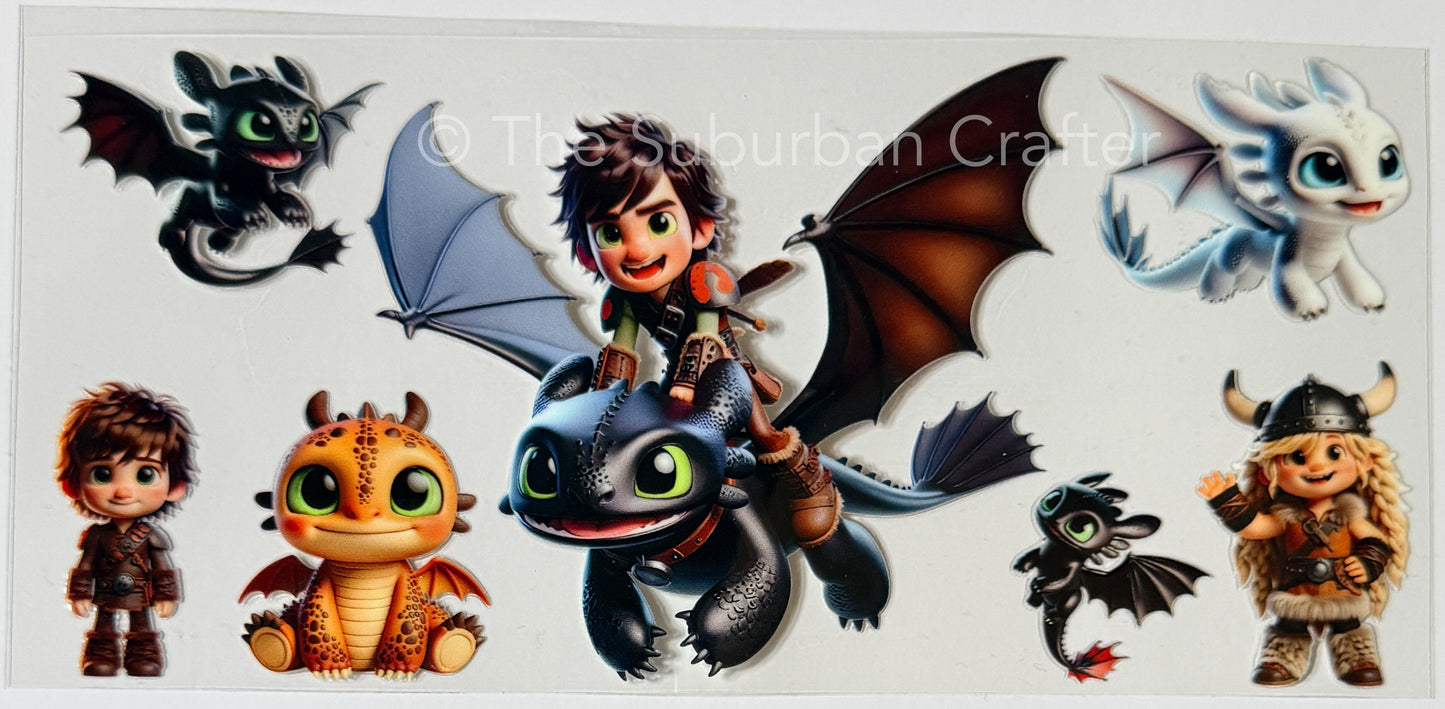 UV DTF Train your Dragon