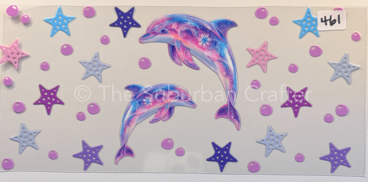 UV DTF Dolphins