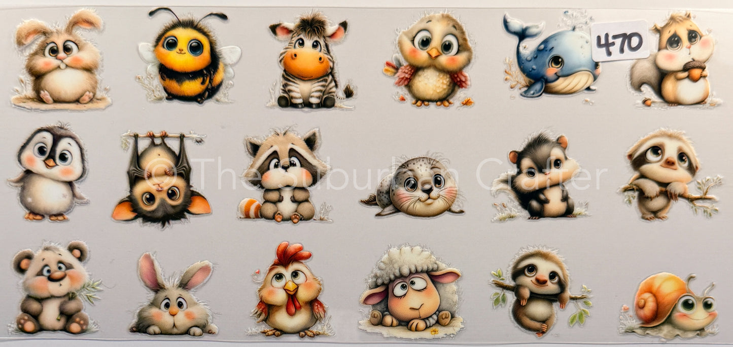 UV DTF Baby animals