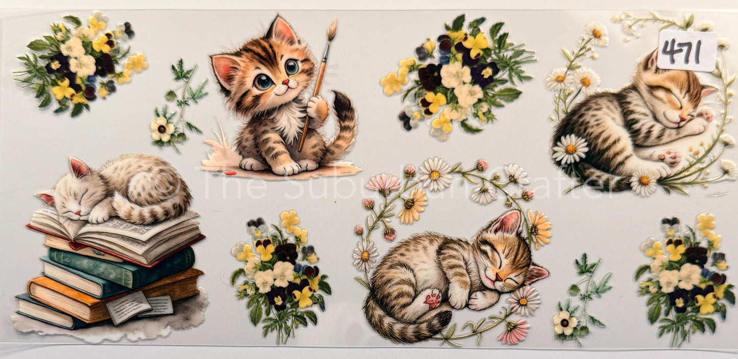 UV DTF Kitten cutie