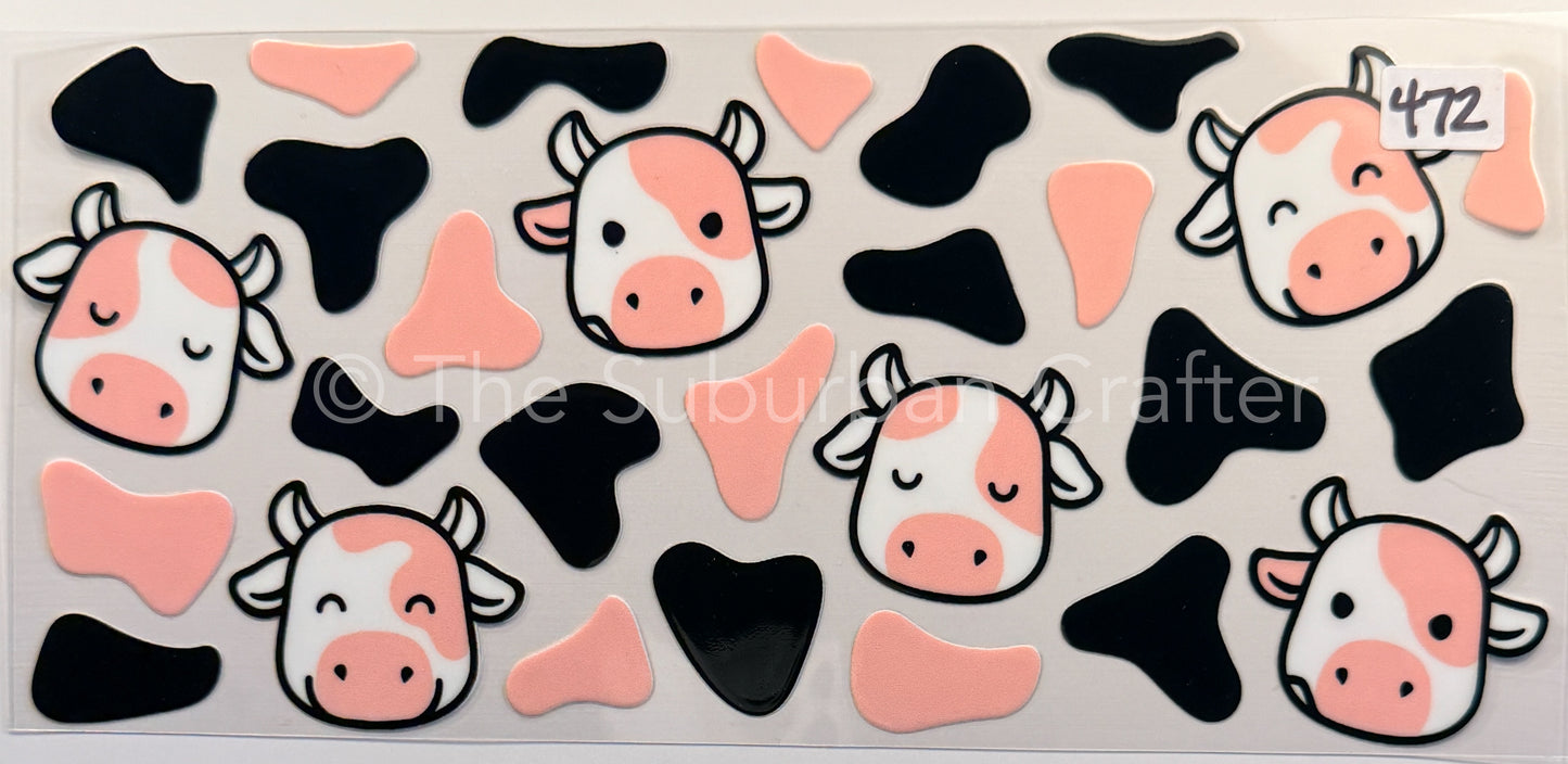 UV DTF Cow print