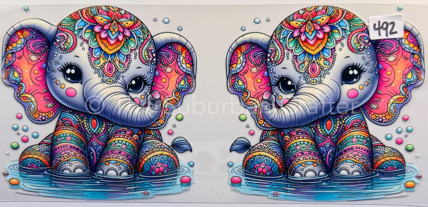 UV DTF LF Style elephant