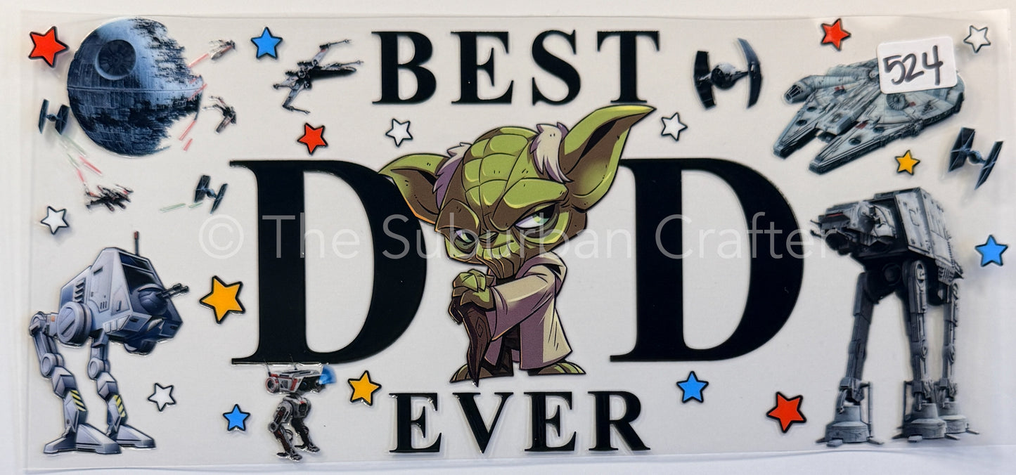 UV DTF Best dad- Yoda