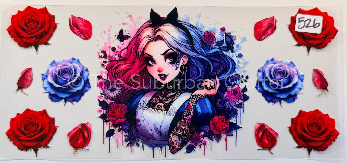 UV DTF Tattooed Alice