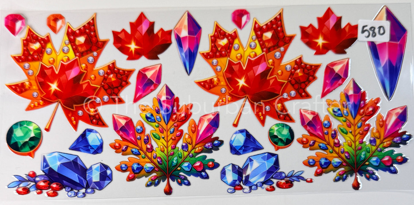 UV DTF Crystal leaves
