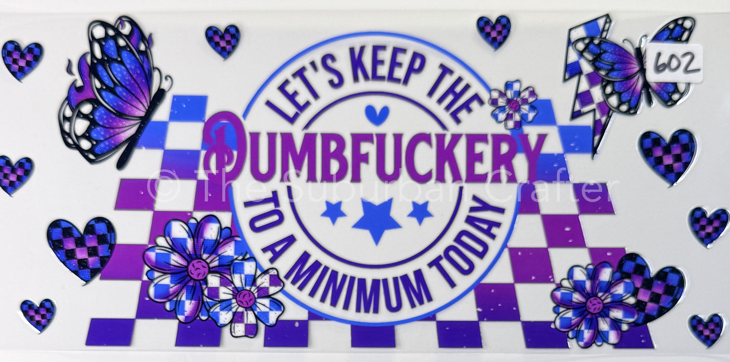 UV DTF Dumfery purple and blue