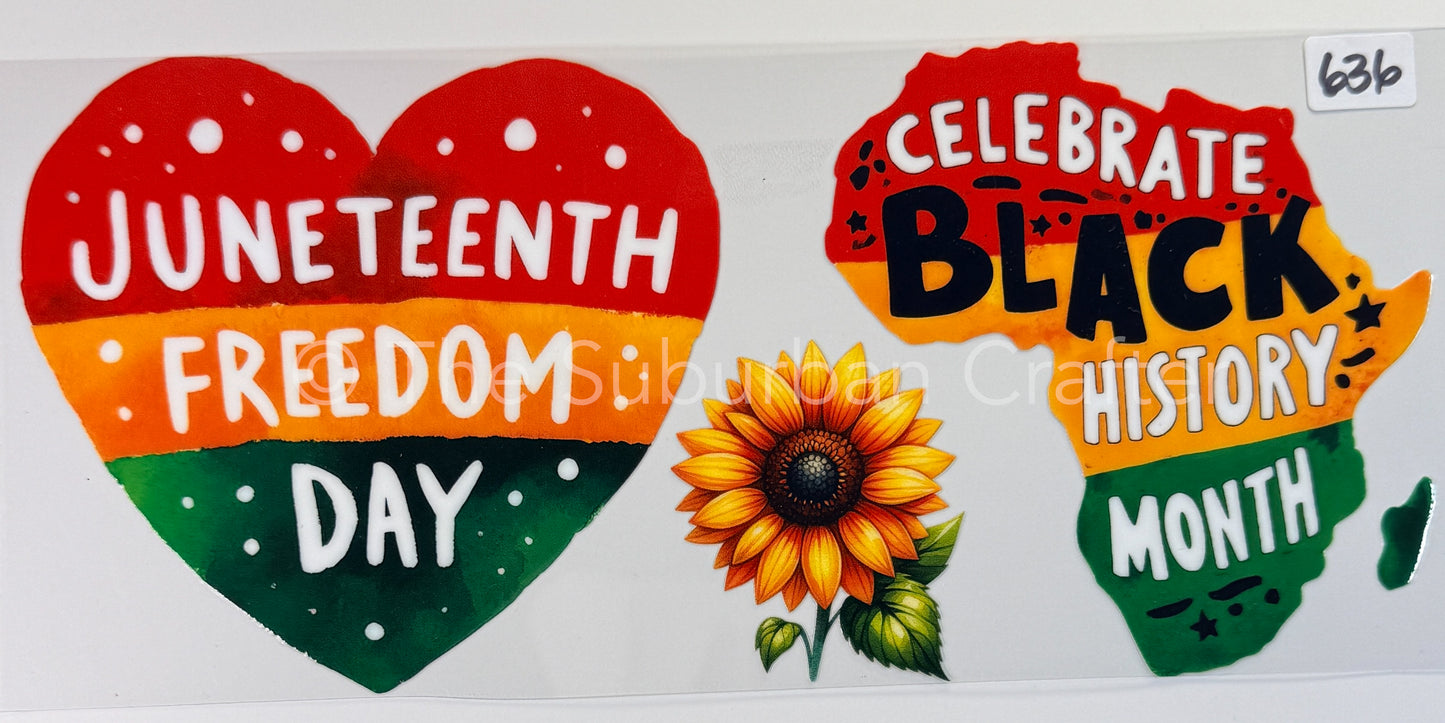 UV DTF Juneteenth