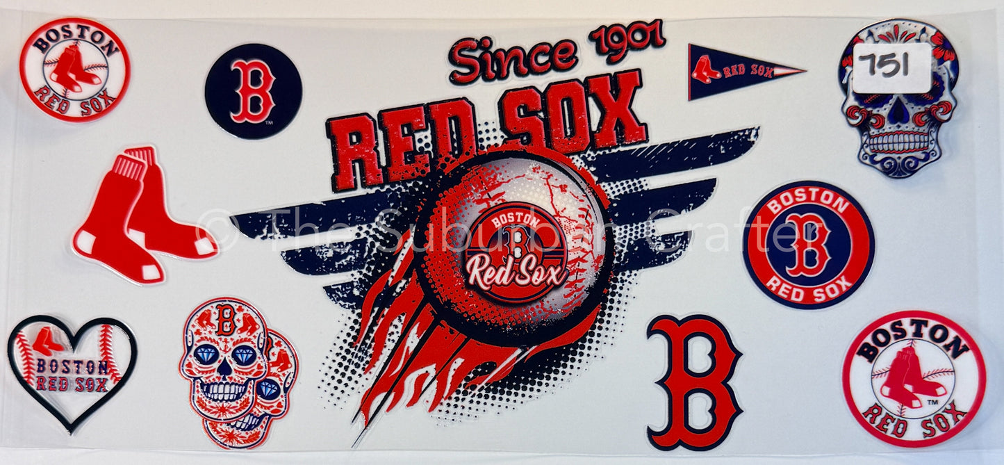 UV DTF Red Sox
