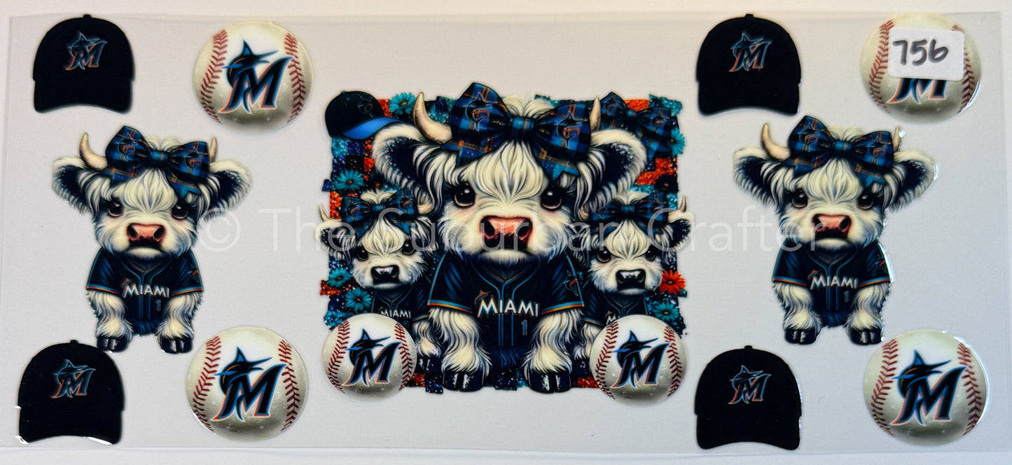 UV DTF Cows Marlins