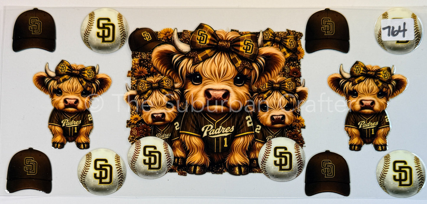UV DTF Cows Padres