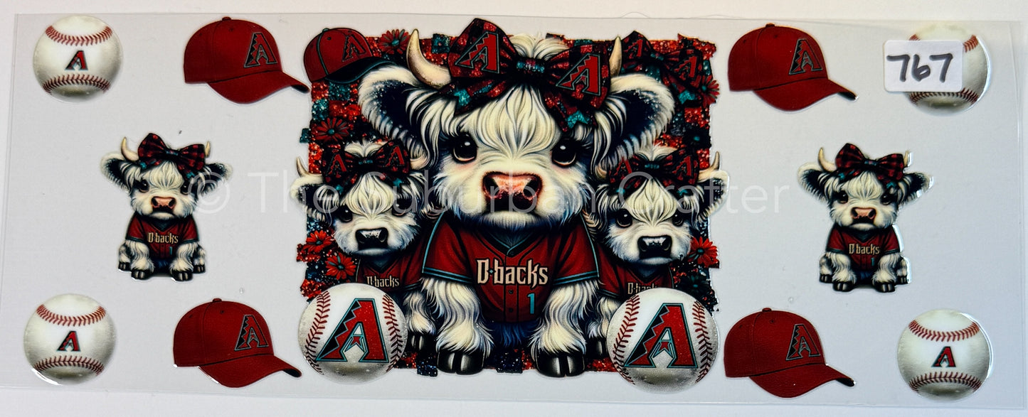 UV DTF Cows Diamondbacks