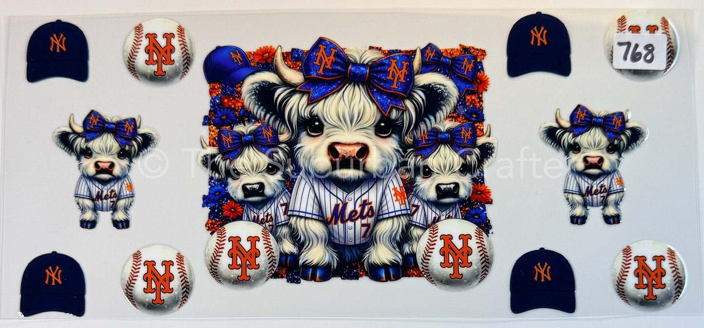 UV DTF Cows Mets