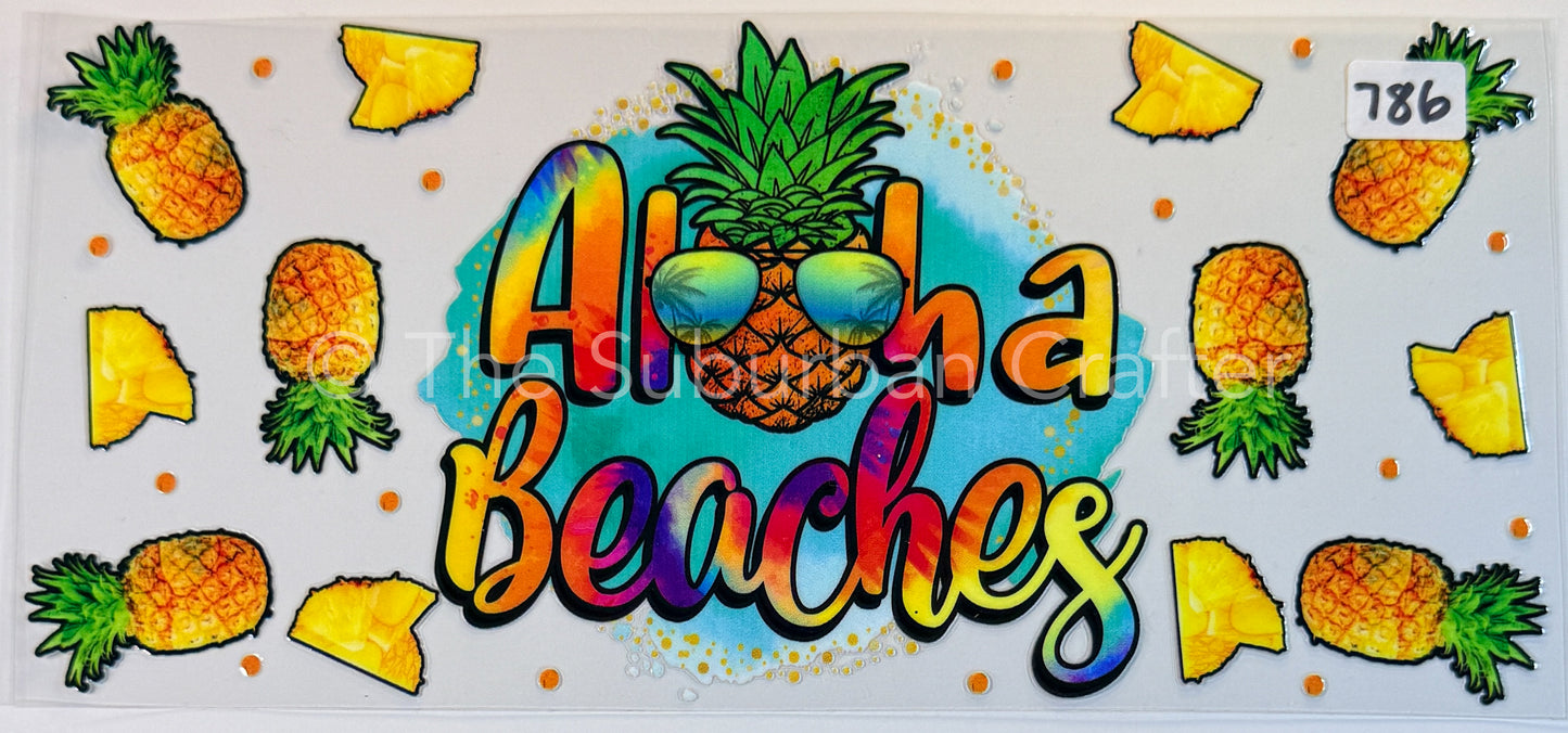 UV DTF Aloha beaches