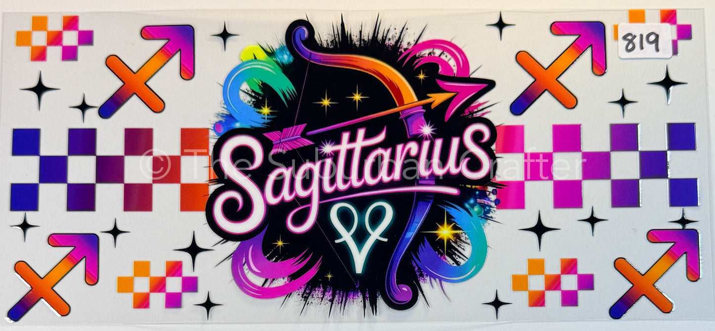 UV DTF Colorful Sagittarius