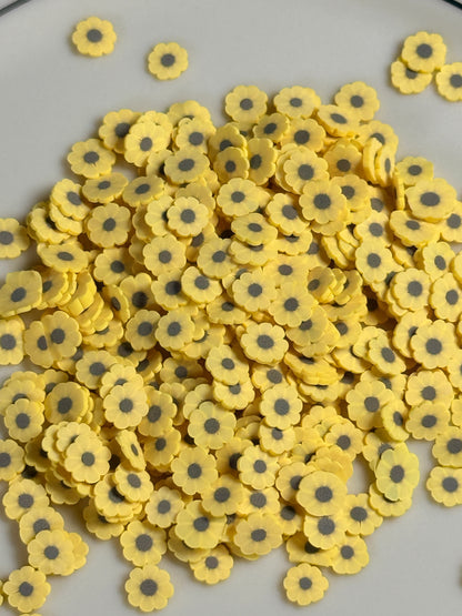 Polymer Clay Yellow Flowers