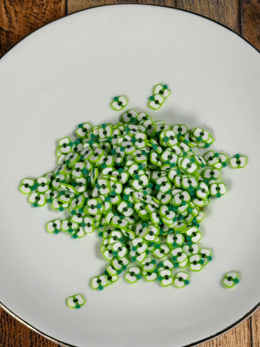 Polymer Clay Green Apple Slices