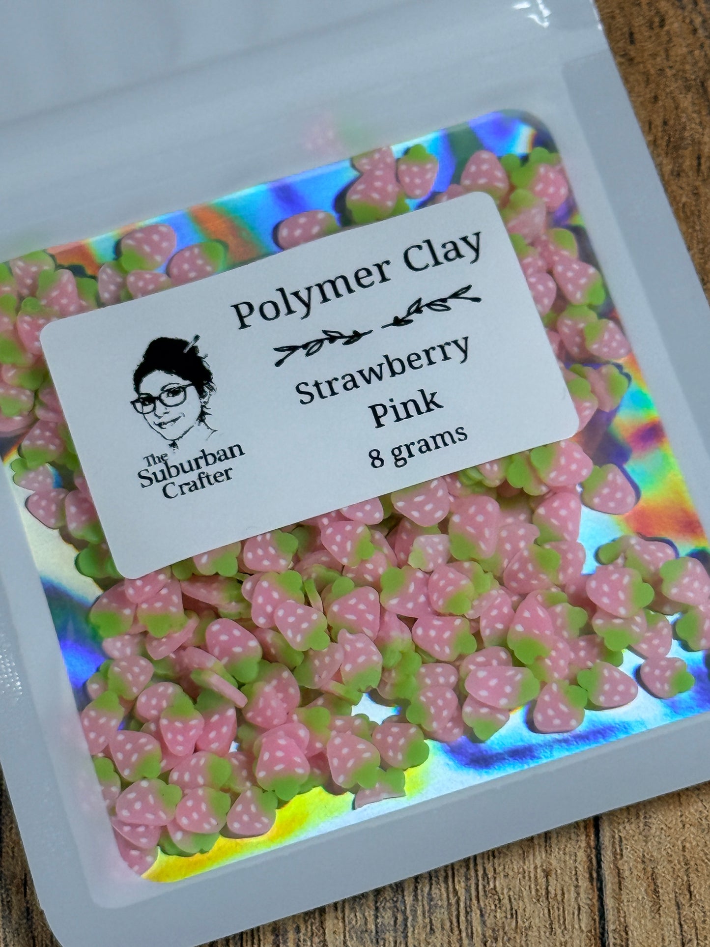 Polymer Clay Strawberries Pink