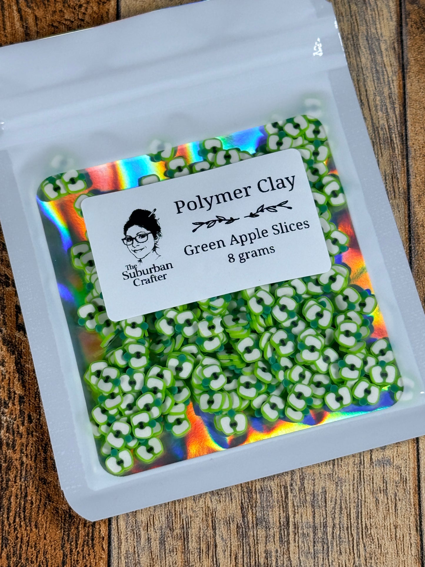 Polymer Clay Green Apple Slices