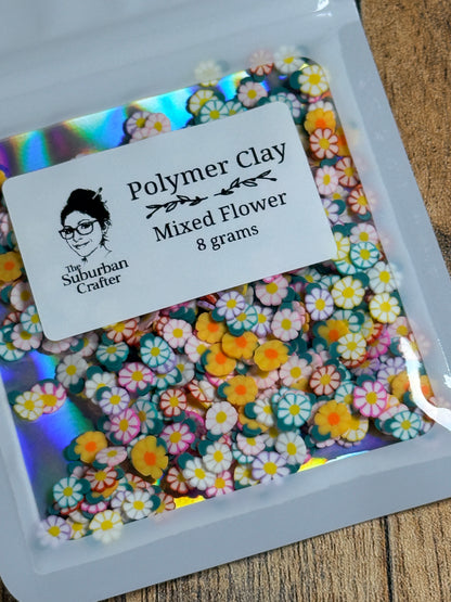 Polymer Clay Mixed Flowers