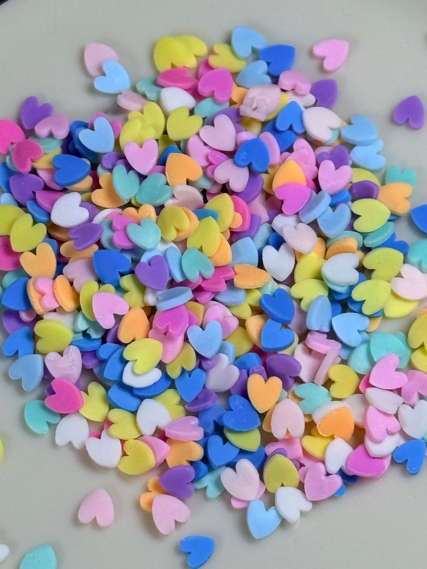 Polymer Clay Mixed Hearts Assorted