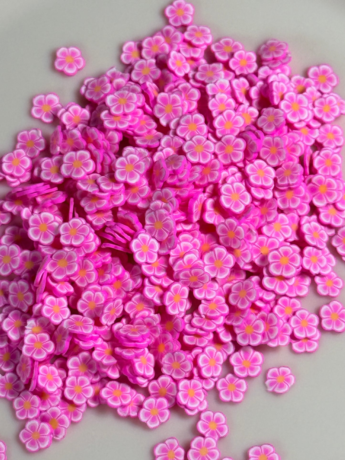 Polymer Clay Pink Flowers