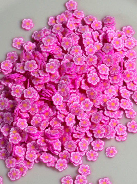 Polymer Clay Pink Flowers