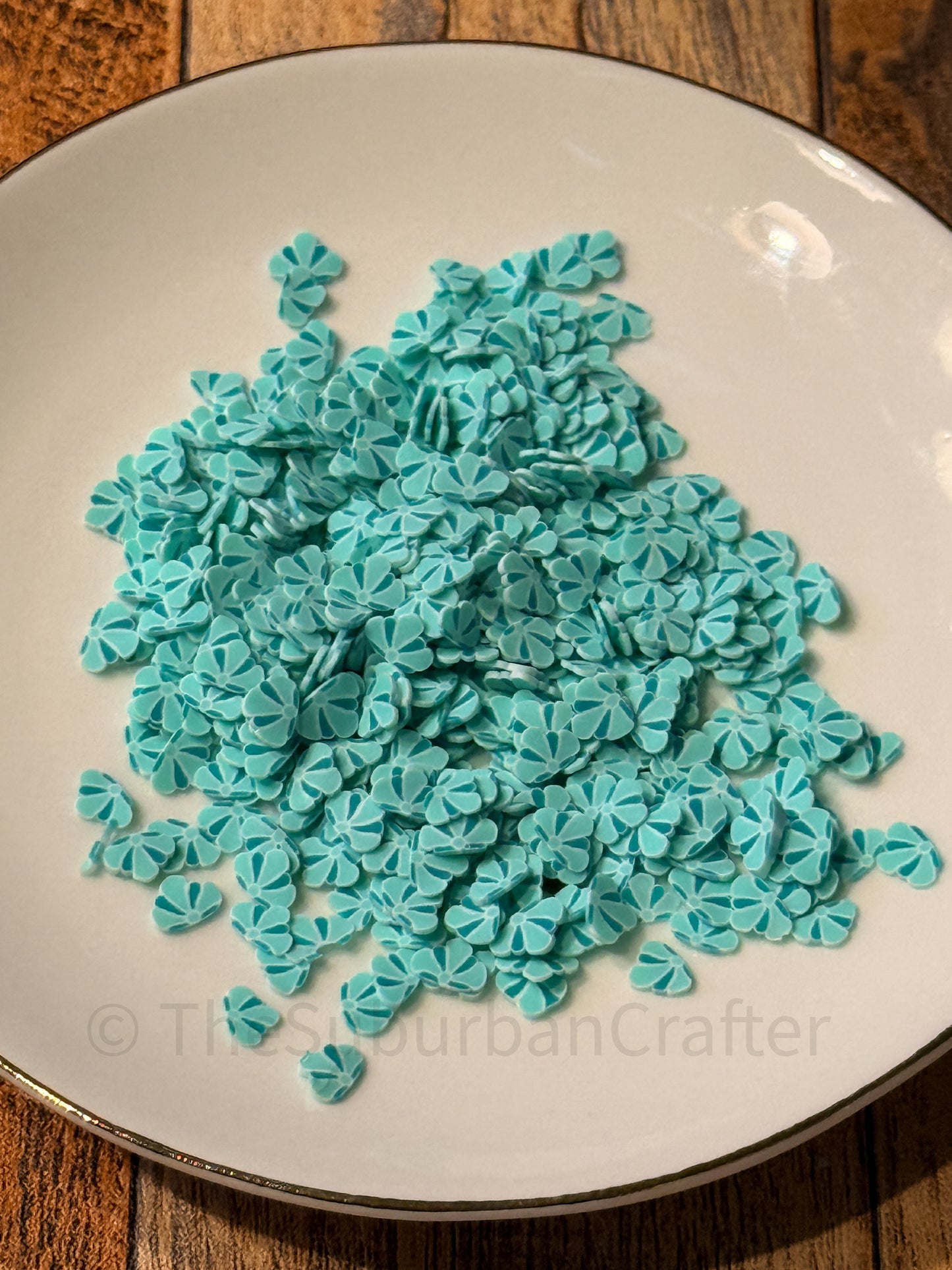 Polymer Clay Teal Shells