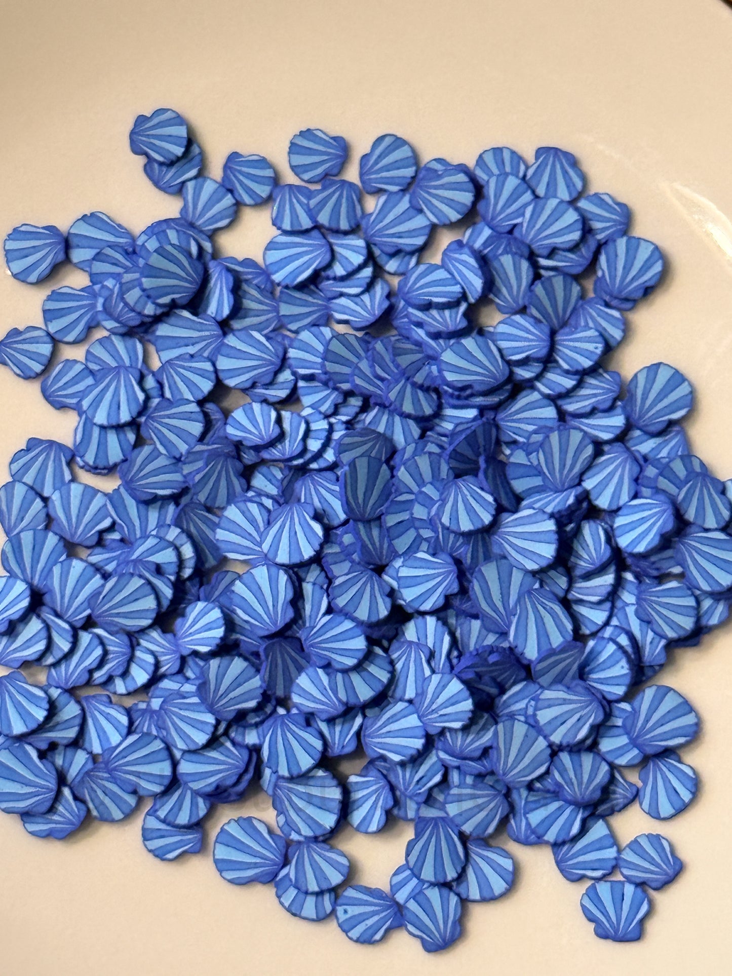 Polymer Clay Blue Shells