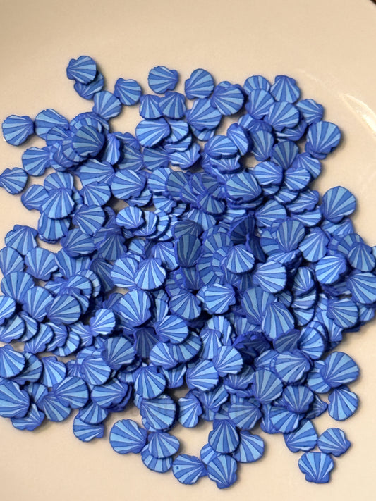 Polymer Clay Blue Shells