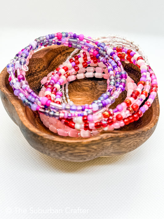 Triple Layered Seed Bead Wrap Bracelet