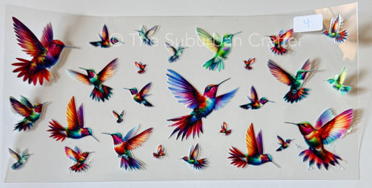 UV DTF Hummingbirds