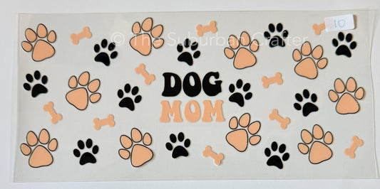 UV DTF Dog mom prints