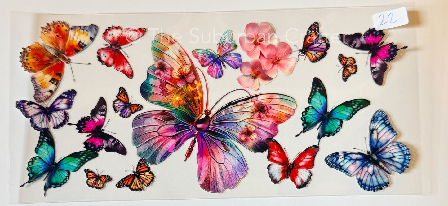 UV DTF Butterfly mix