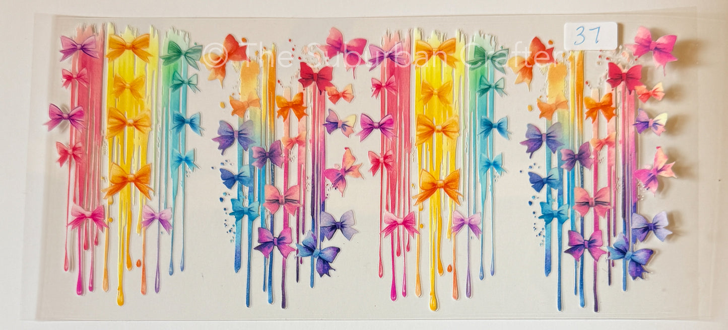 UV DTF Drippy bows