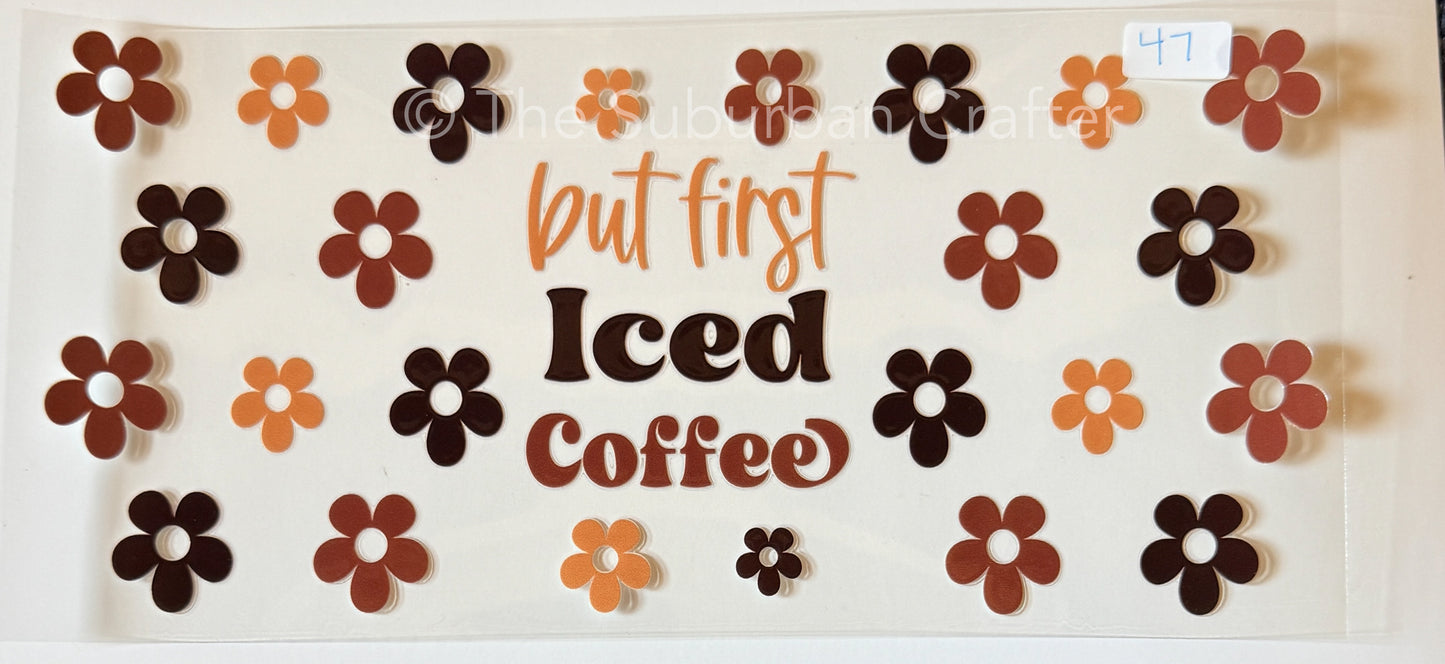 UV DTF Iced coffee