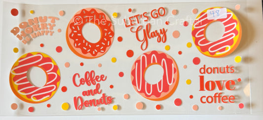 UV DTF Coffee and donuts