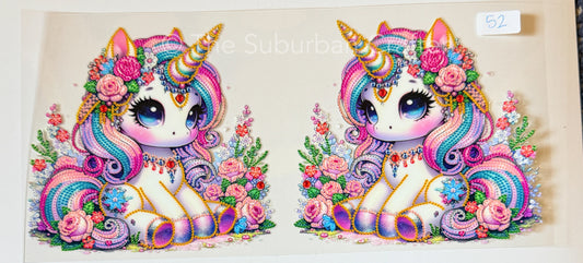 UV DTF Blinged unicorn