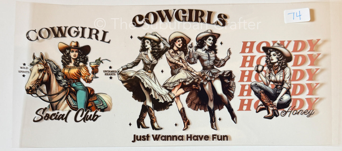 UV DTF Cowgirls