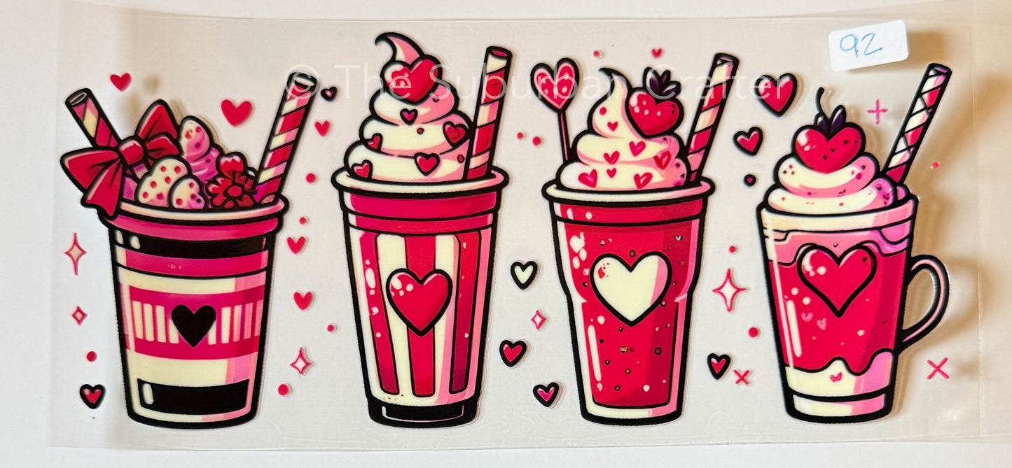 UV DTF Milkshakes