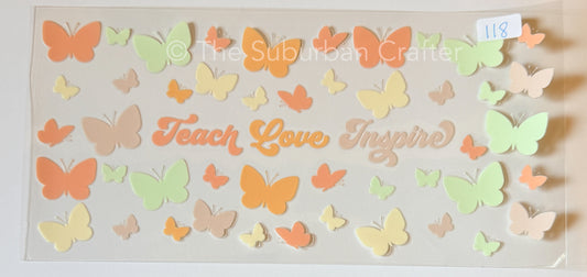 UV DTF Teach love inspire