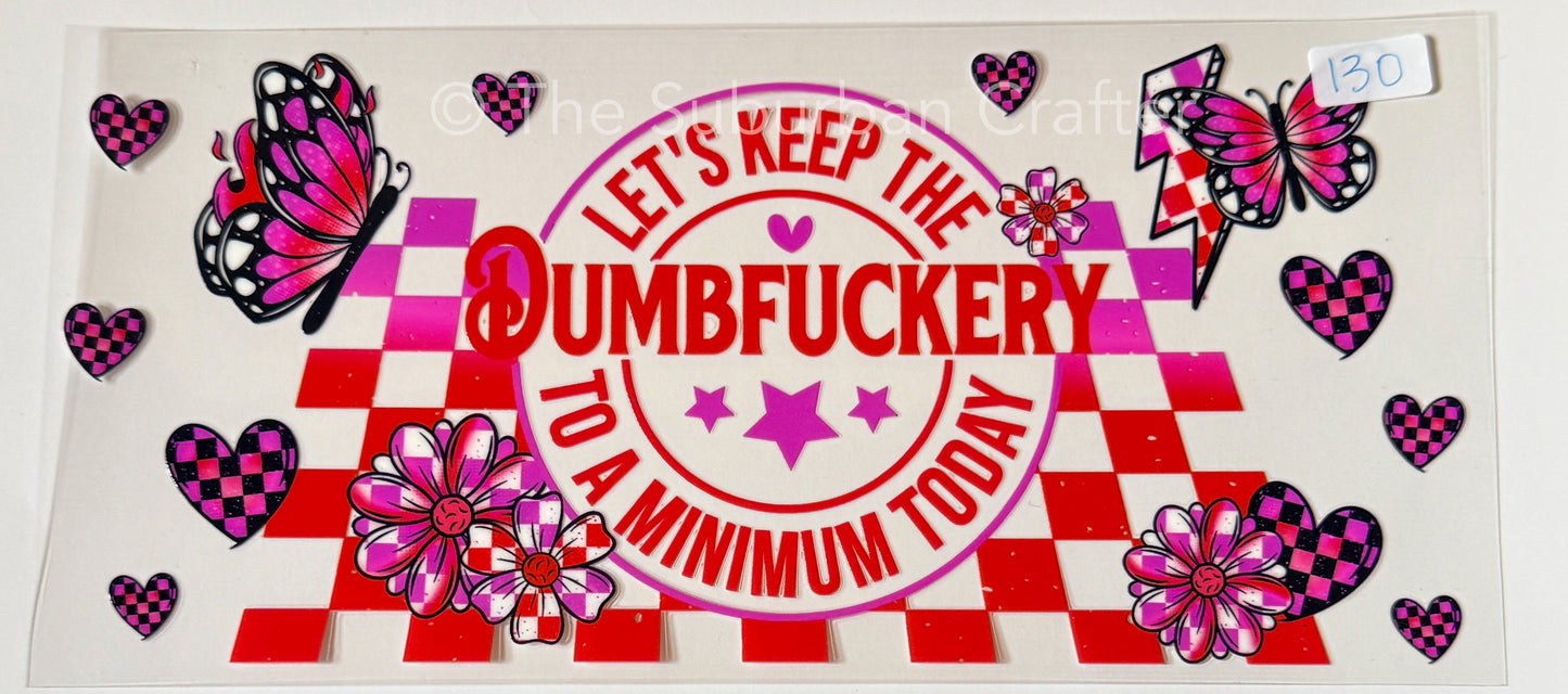 UV DTF Dumbfury red