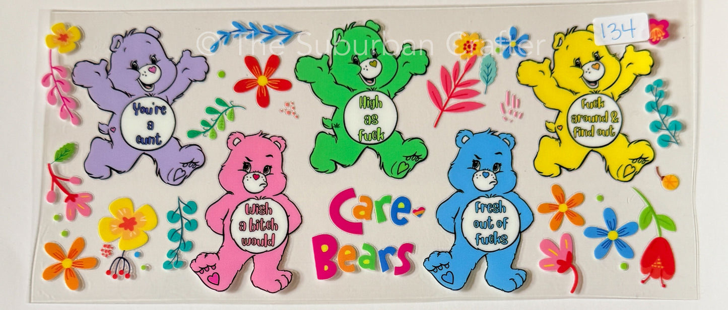 UV DTF Swear bears