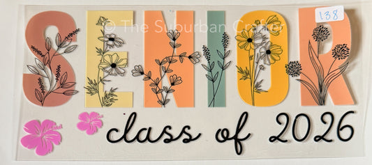 UV DTF Senior 2026 pastel