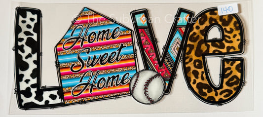 UV DTF Home sweet home